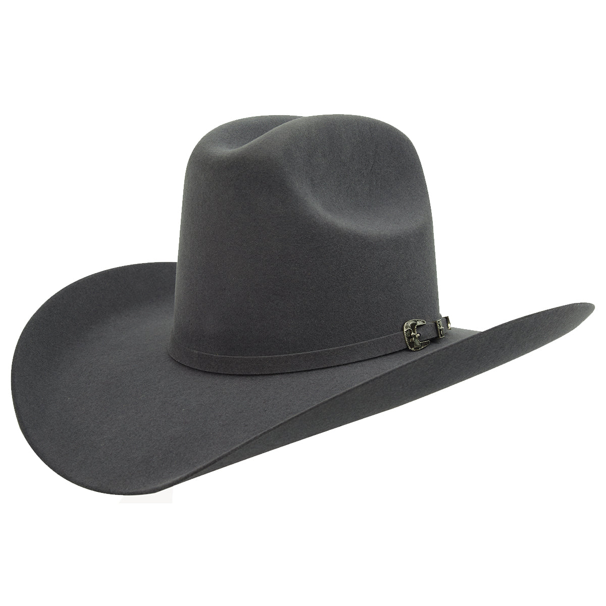 Cuernos Chuecos Sonora Quarter Horse charcoal grey 30x fur felt western hat.