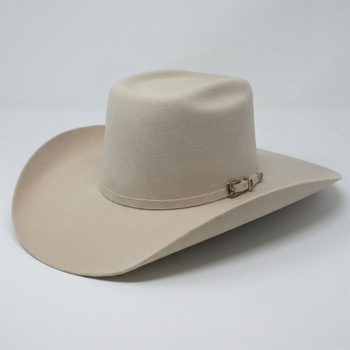 Cuernos Chuecos Silverbelly Brick Crown Felt Cowboy Hat