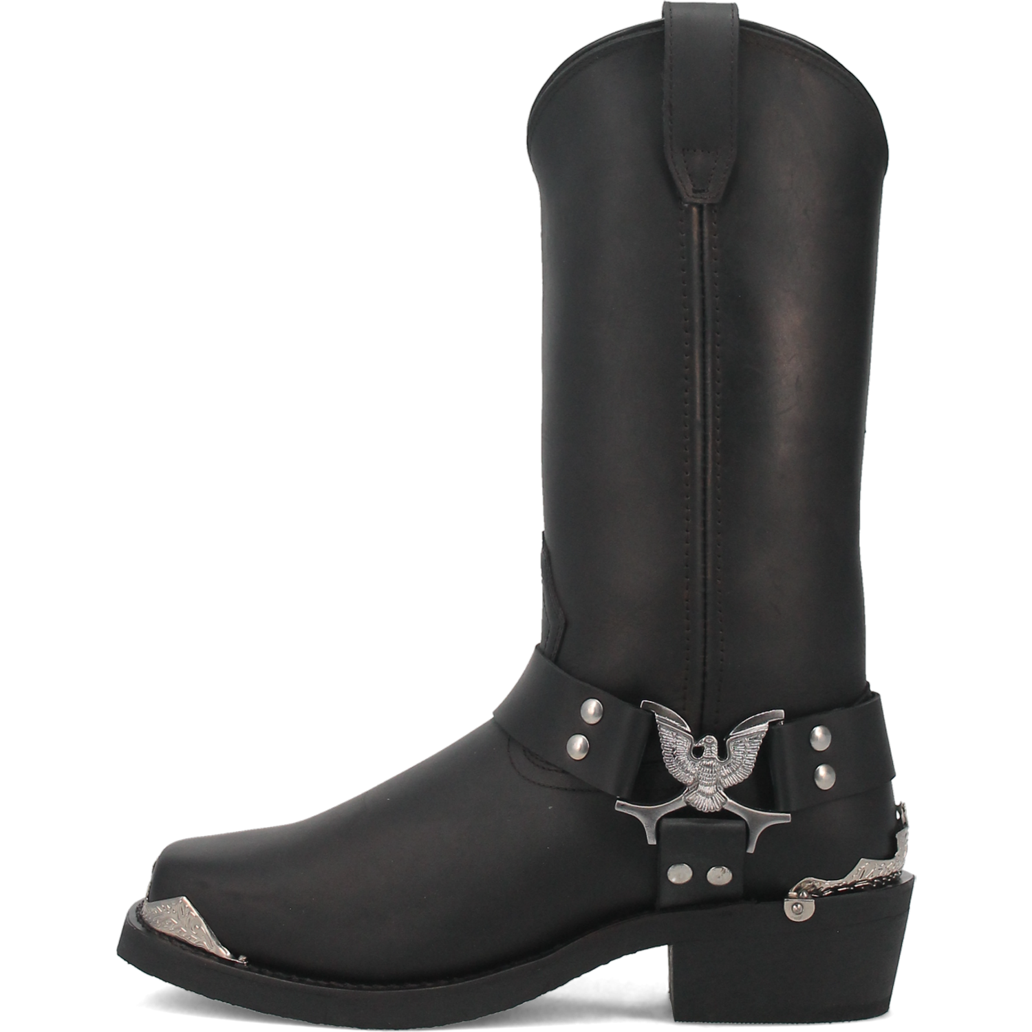 Chopper Leather Harness Biker Boot