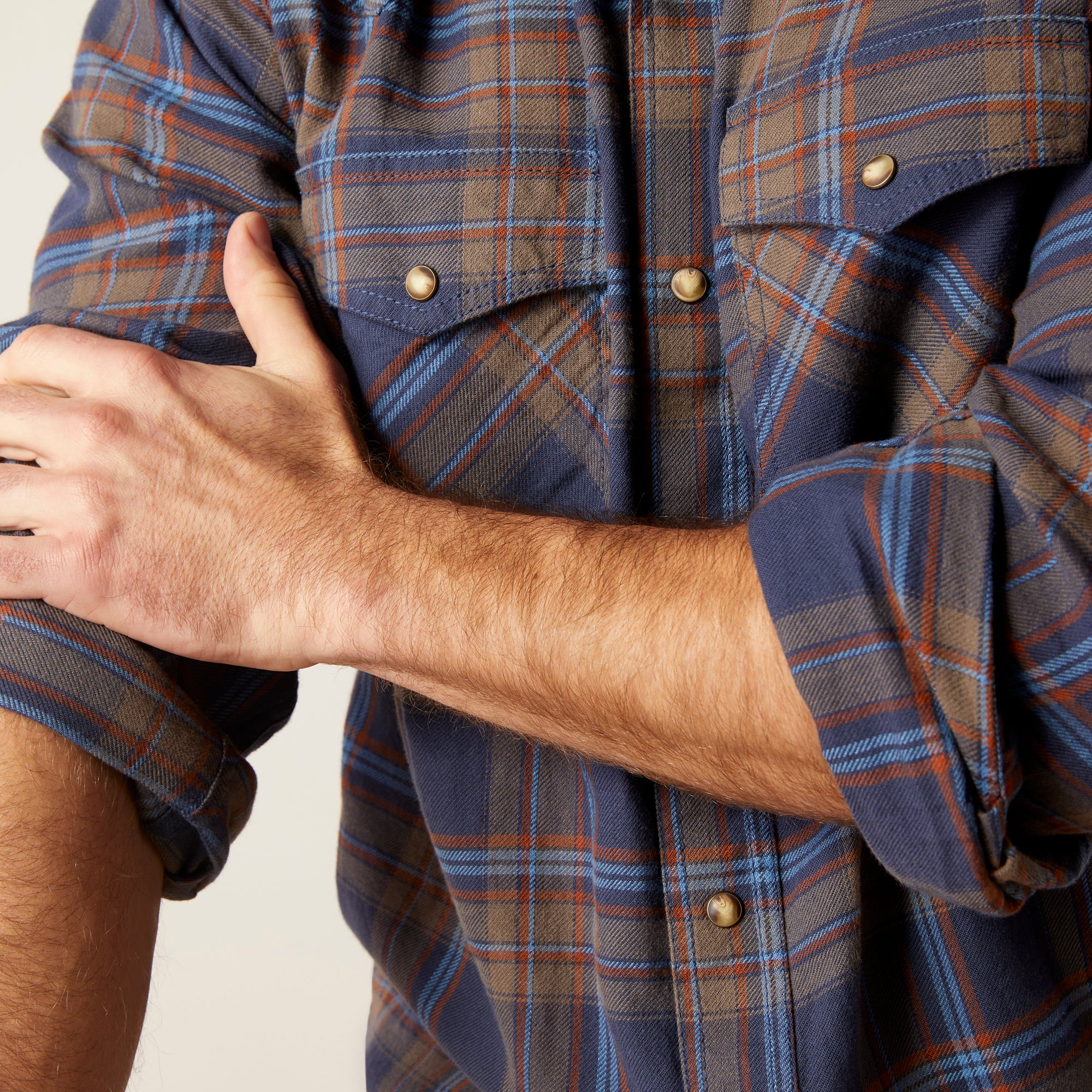 Close of Ariat Hendrix shirt