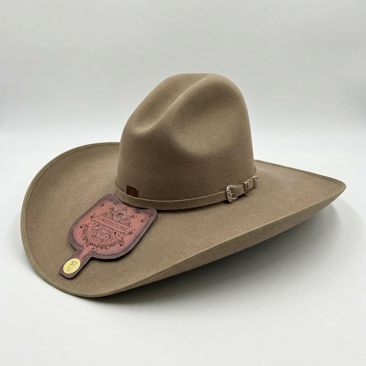帽子 cowboy hat Tombstone 20X Cassidy Gus Crown Brown Felt Cowboy Hat