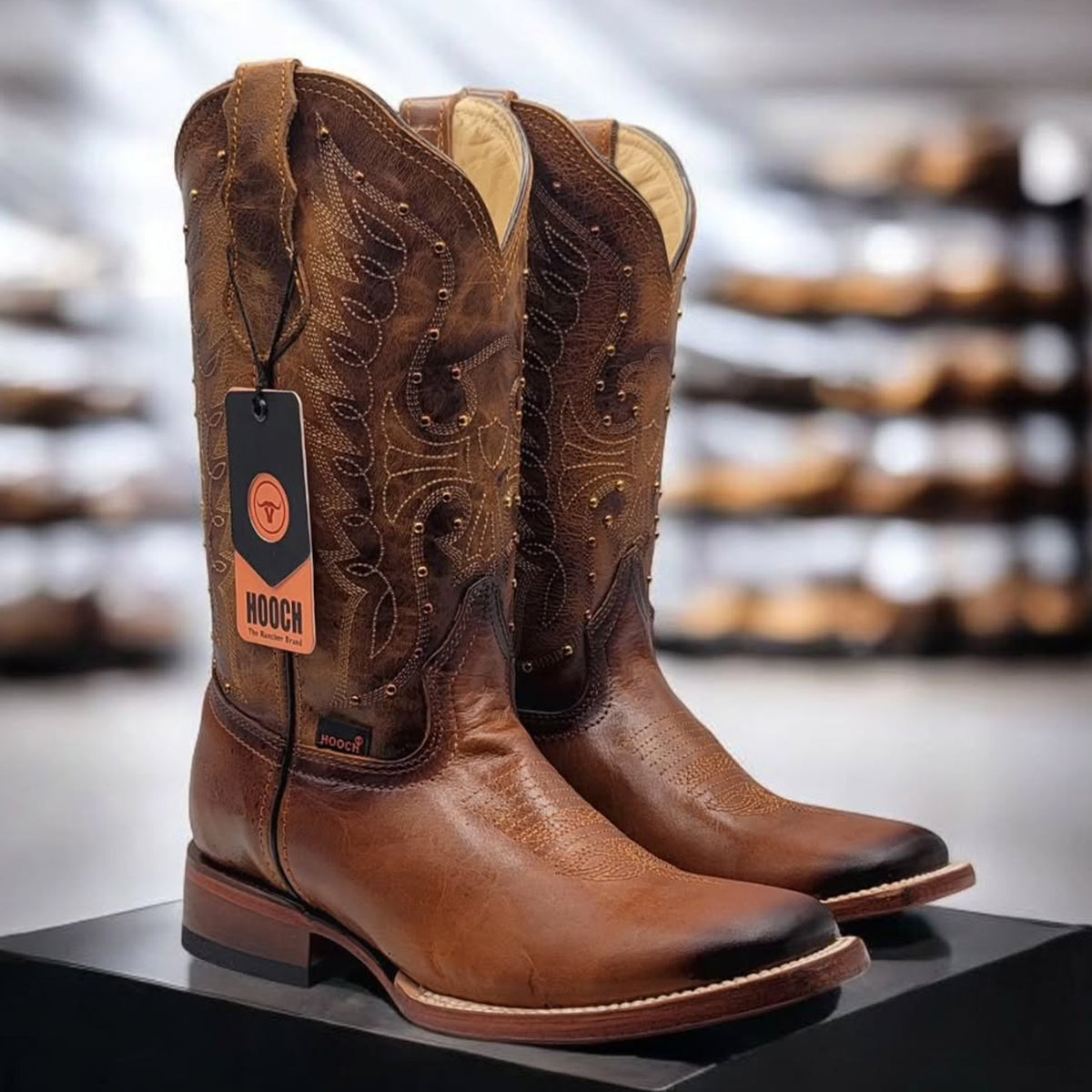 Hooch Square Toe Cowgirl Boots