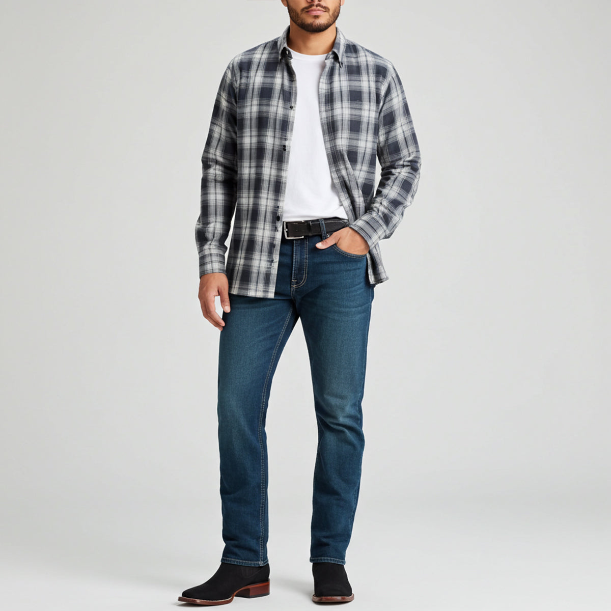 Hombre con botines charros