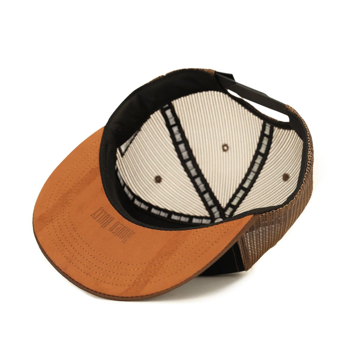 Upside down Rodeo Bully cap view.