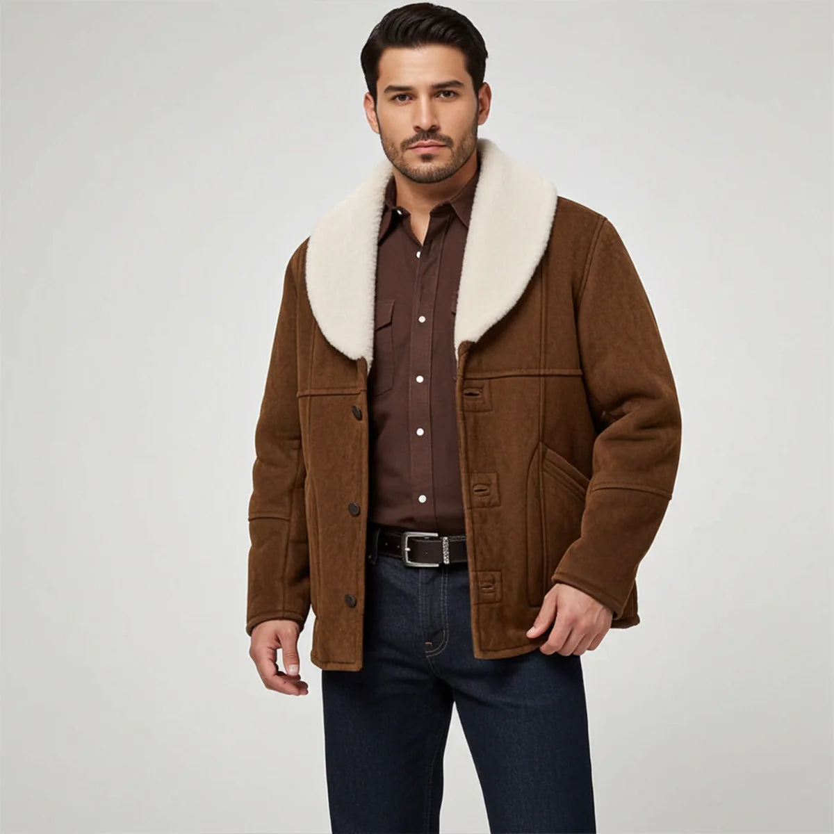 Brown Sheepskin Jacket