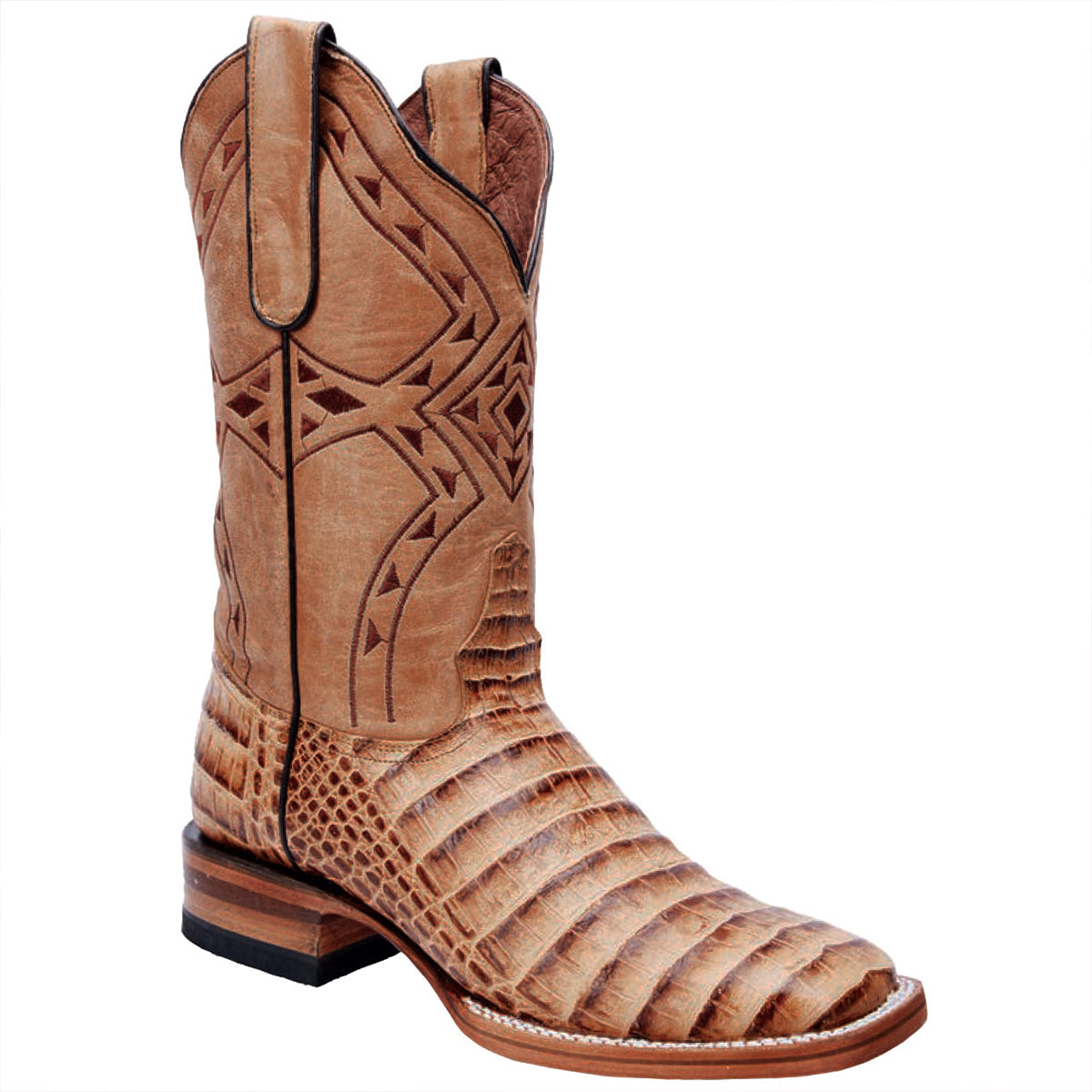 Crocodile print boot