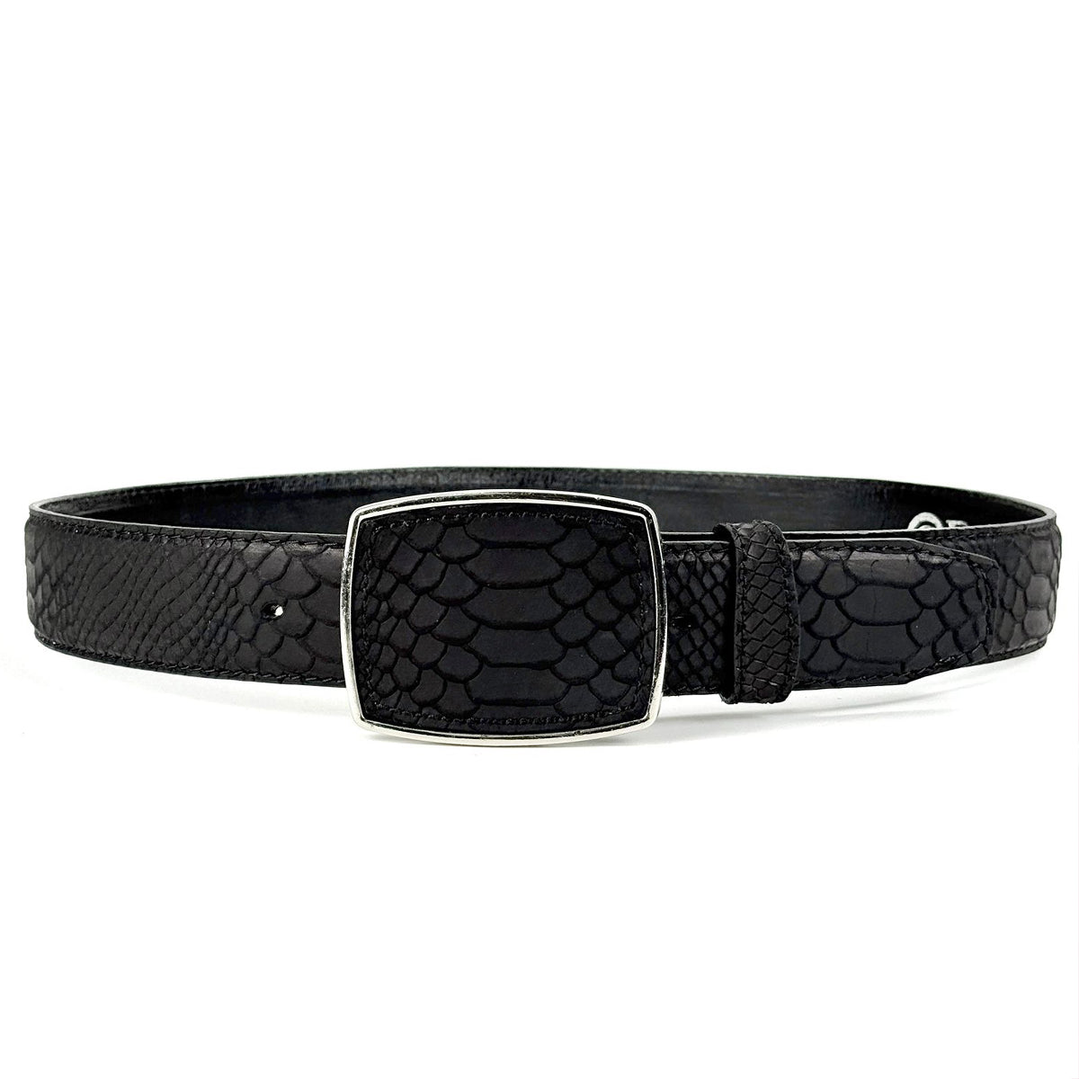 Printed Snakeskin Belt