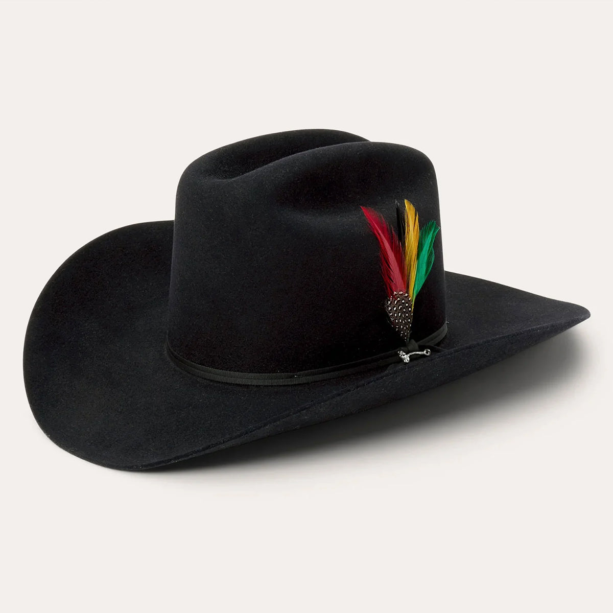 Rancher 6X Black Cowboy Felt Hat