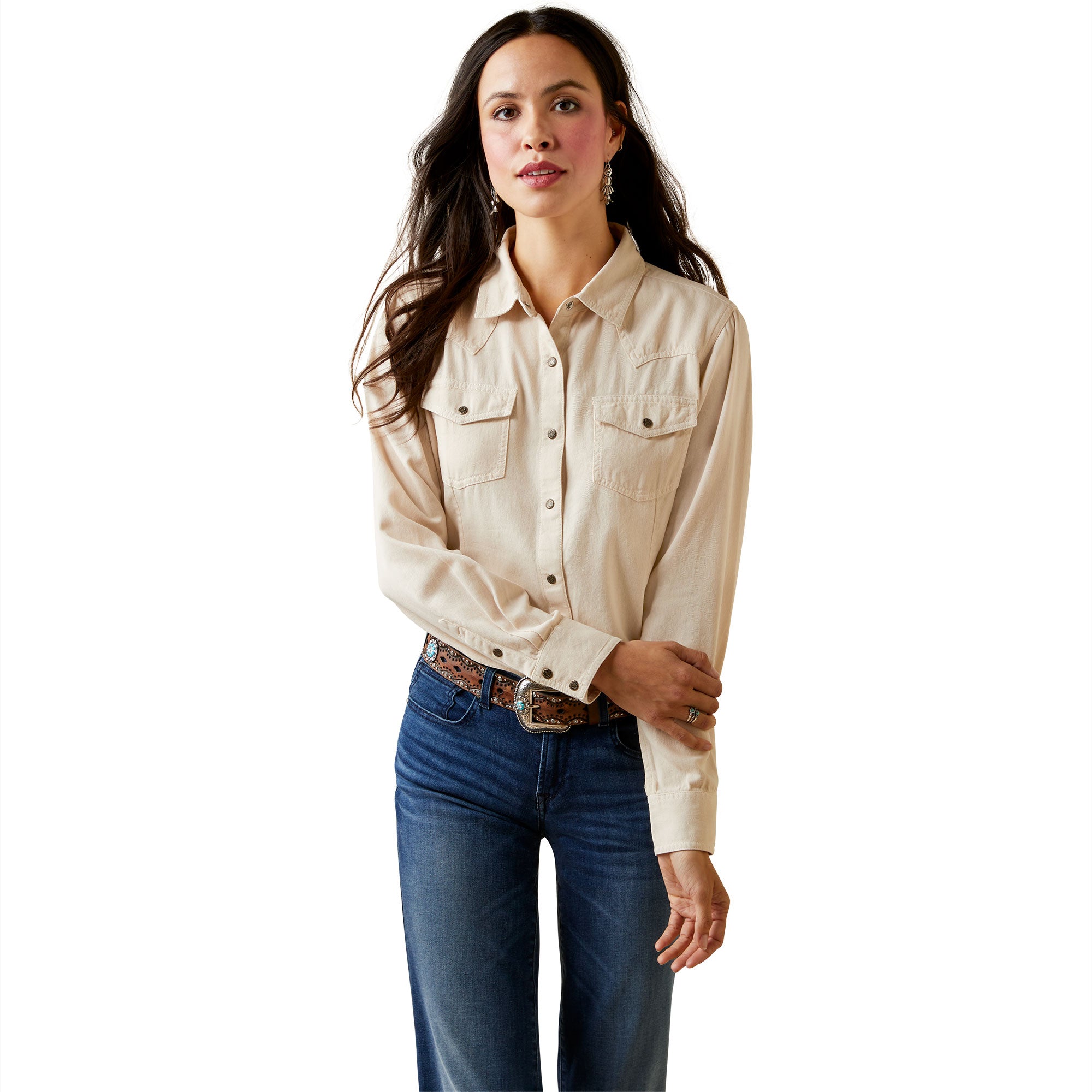 Ladies Real Jurlington Snap Shirt