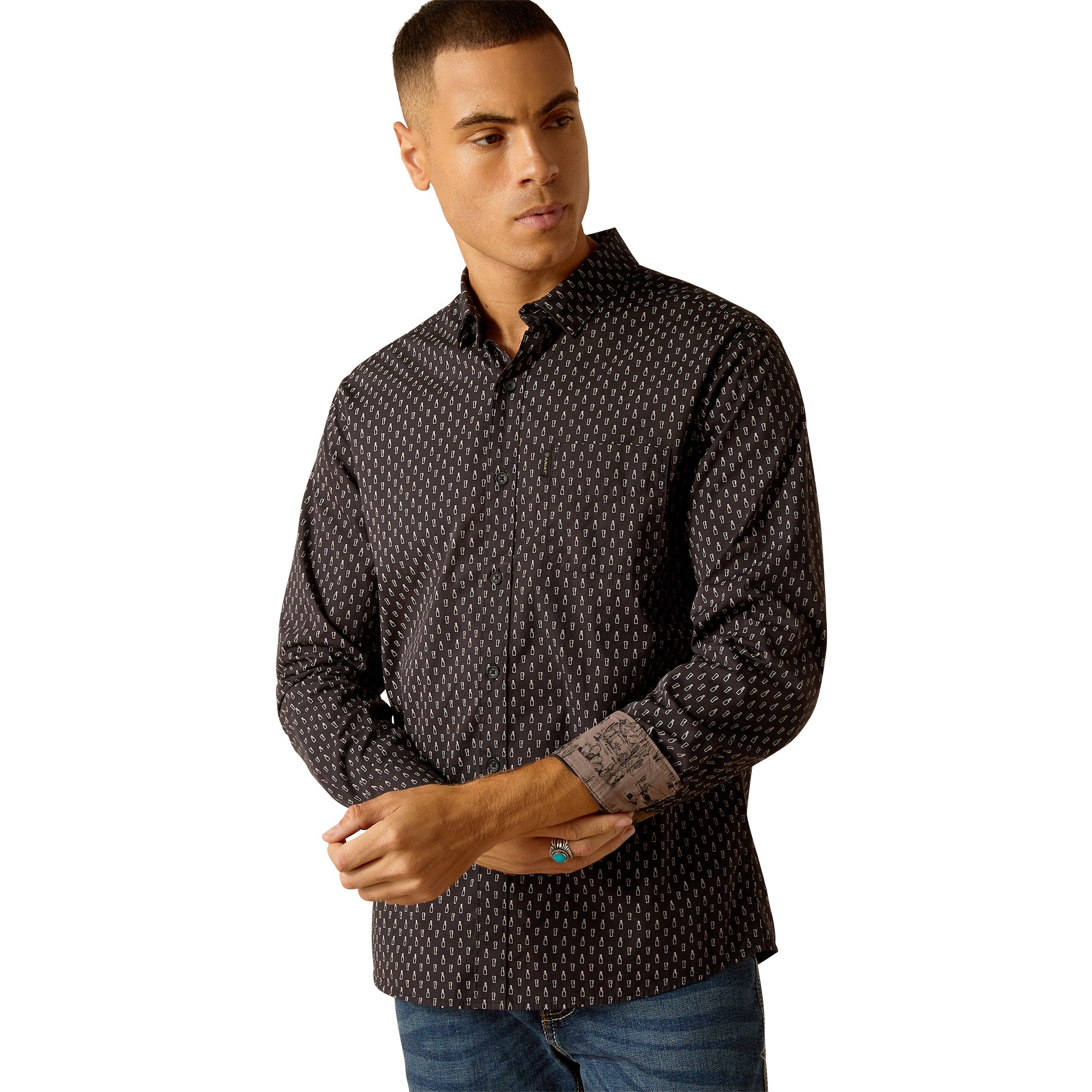Ariat Long Sleeve Shirts Mitchell Stretch Modern Fit Ariat Long Sleeve Shirts Mitchell Stretch Modern Fit