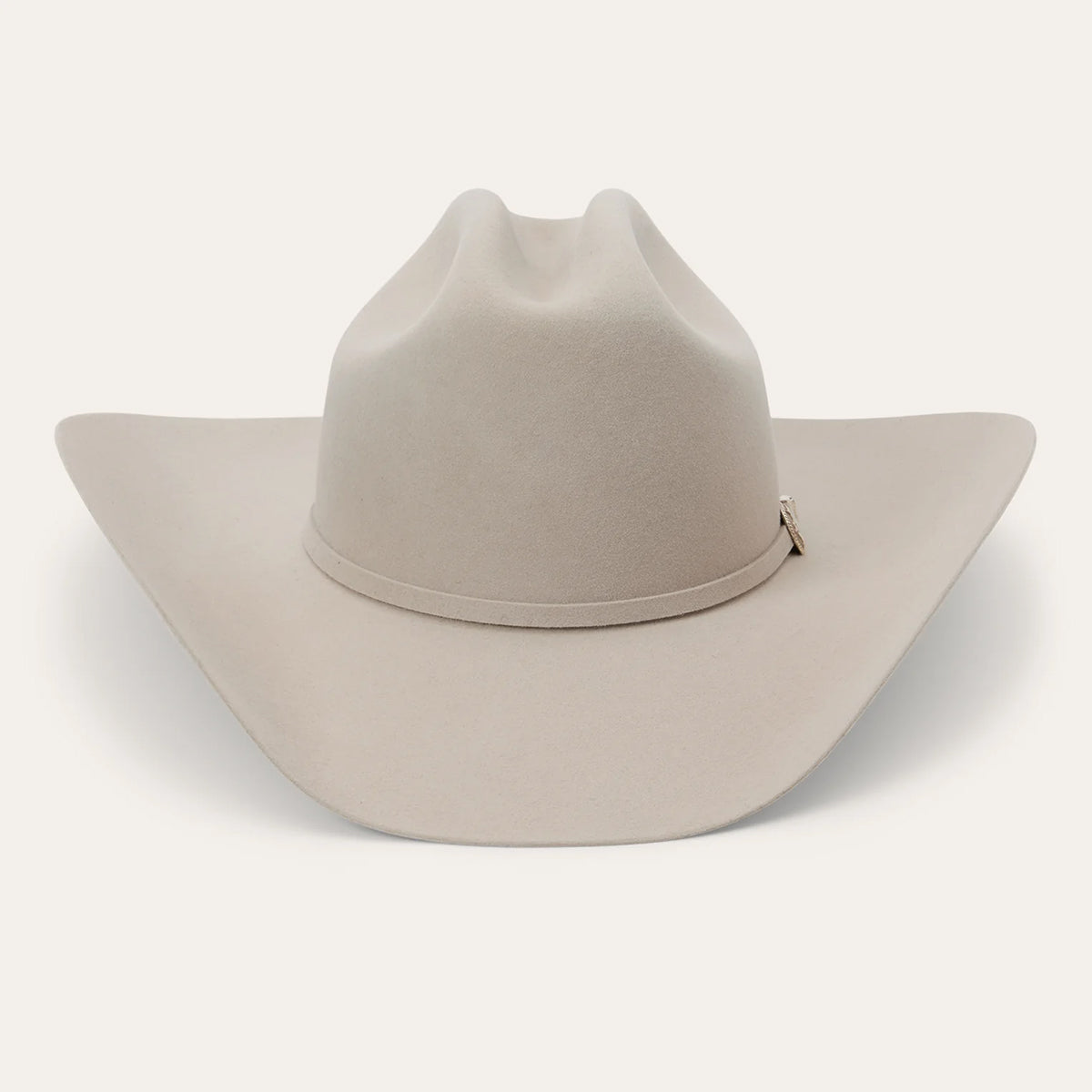 Stetson 6x Skyline Beige felt western hat on a white background.