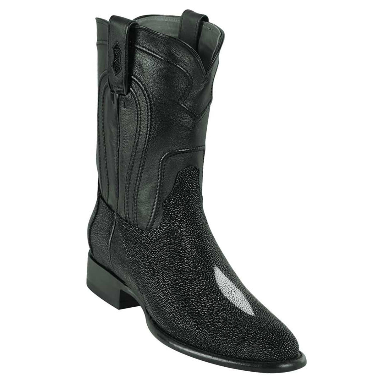 Los Altos Black Stingray Roper Boot