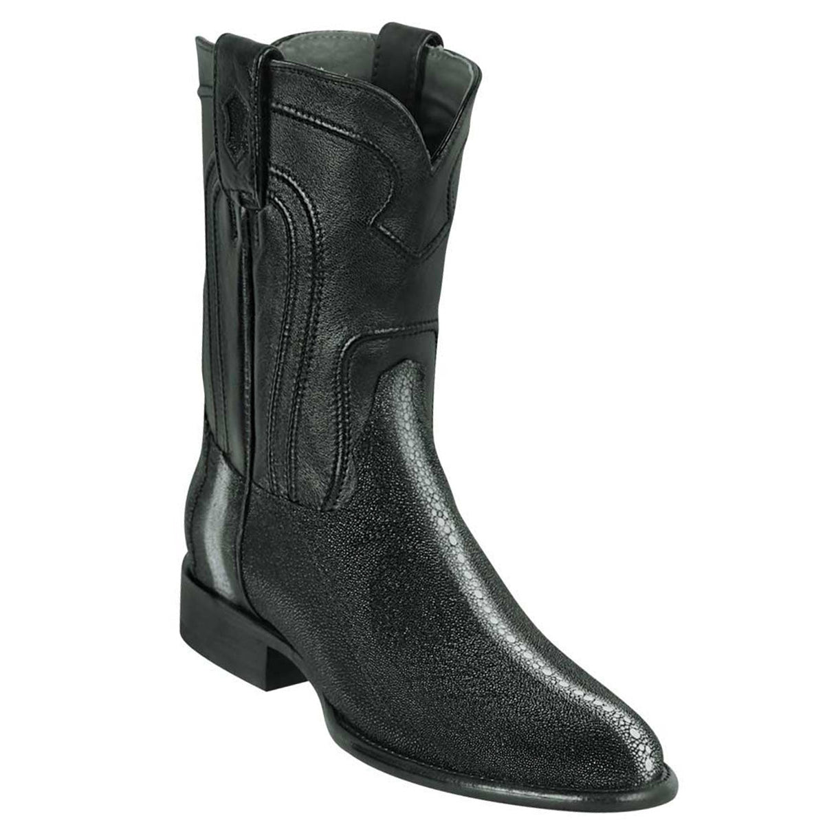 Los Altos Exotic Stingray Men\'s Size 8.5EE Black Leather Western‎ Cowboy Boots Los Altos Men main image 4