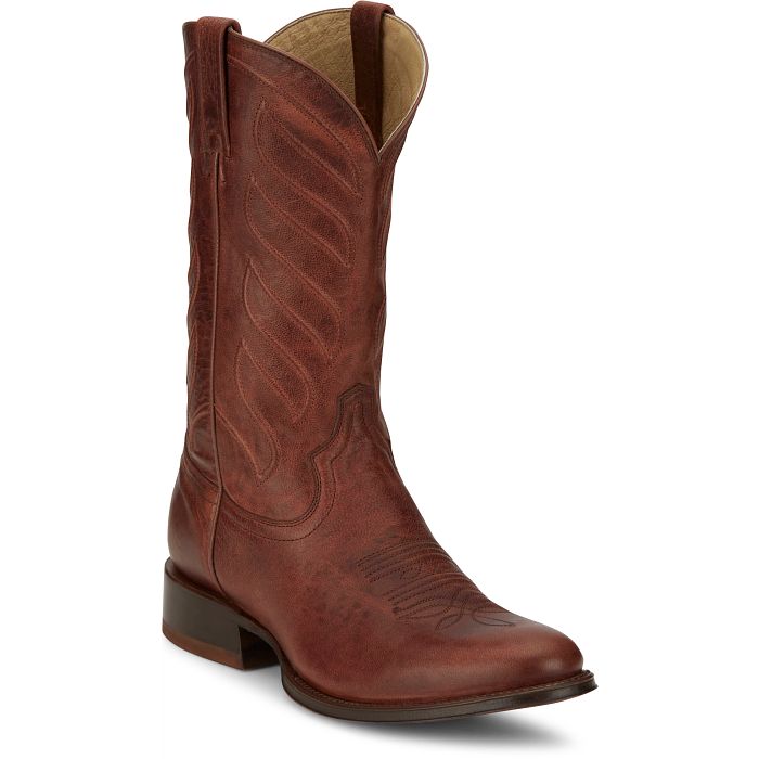 Tony Lama Round Toe Goat Cowboy Boot | Authentic Western Style display picture 1