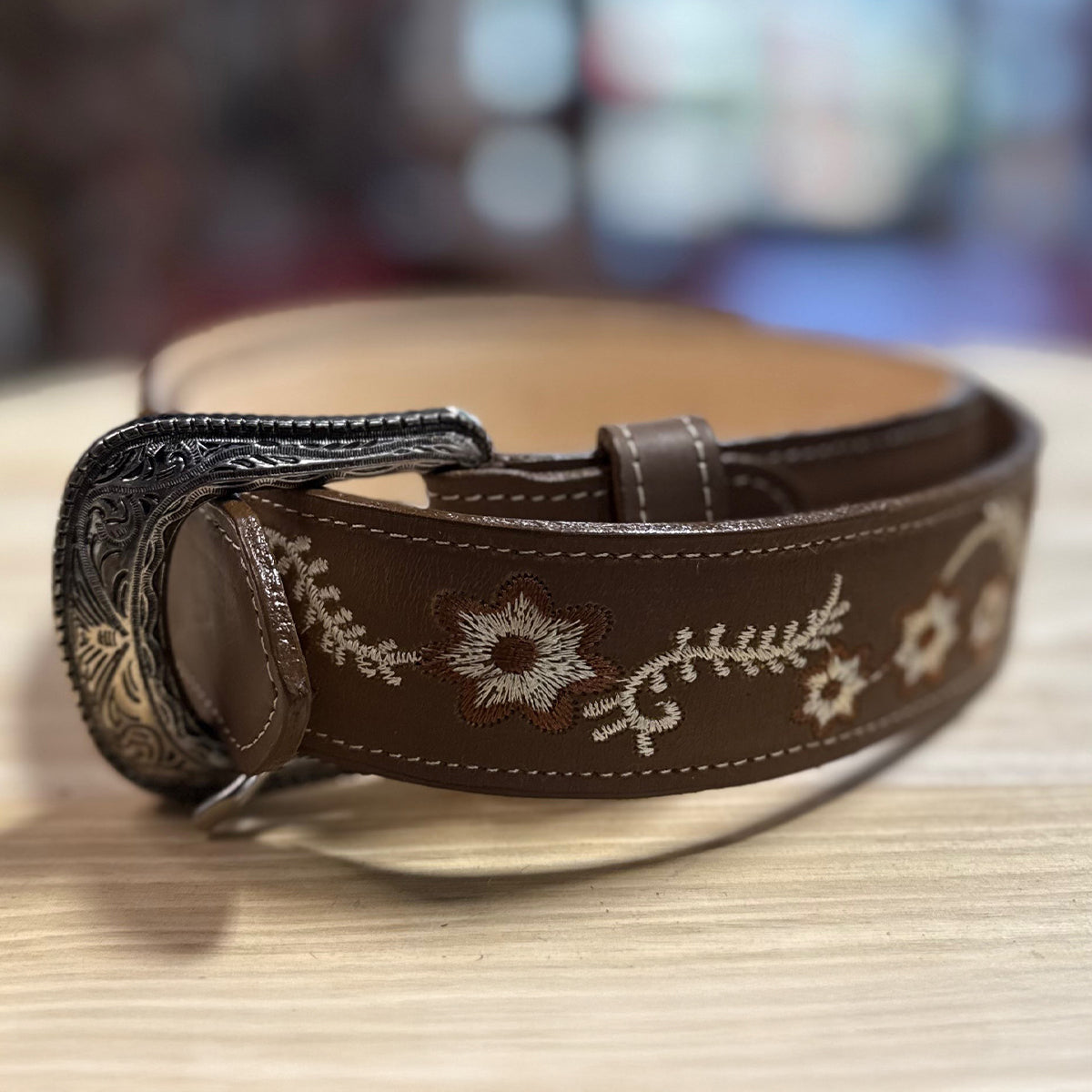 Floral‎ Embroidered Leather Belt Shyanne Women main image 2