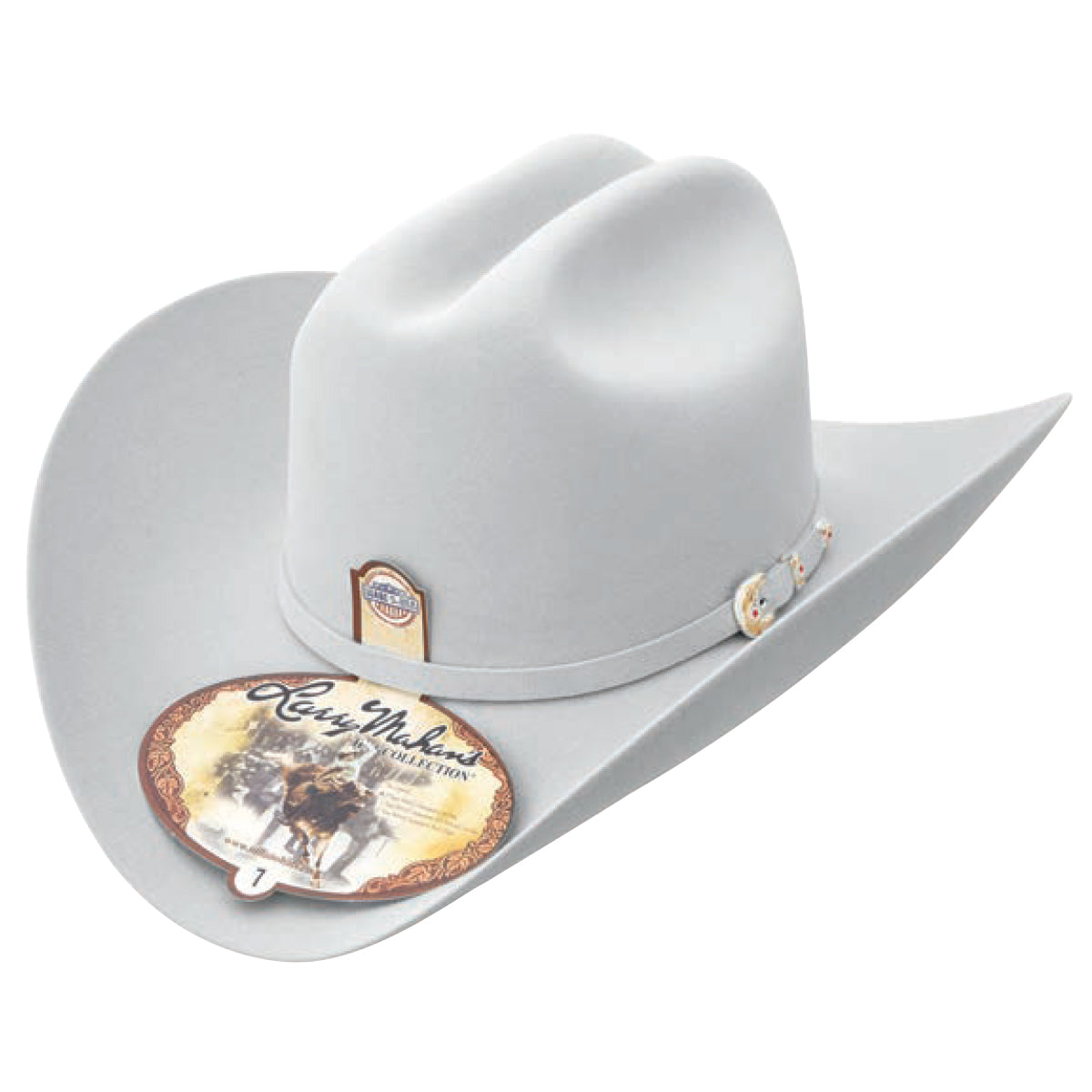 Larry Mahan 6x Real Felt Cowboy Hat Platinum