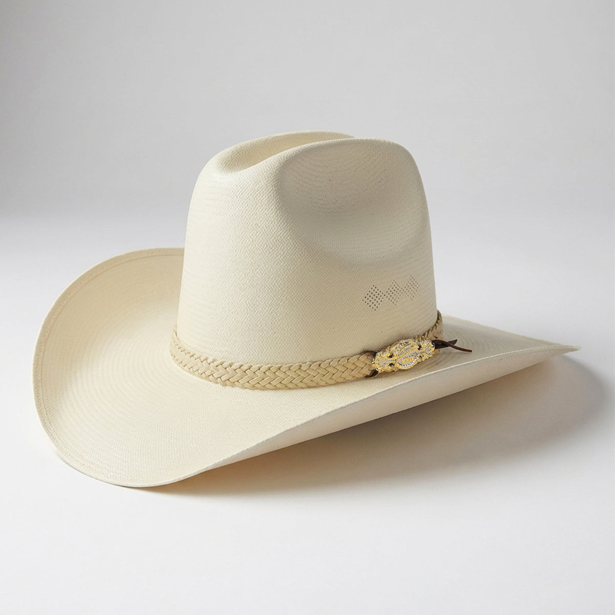 Tombstone Sonora Quarter Horse shantung straw cowboy hat.