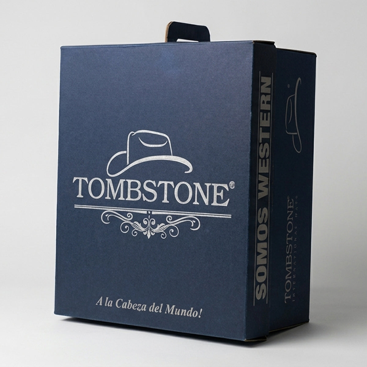 Tombstone hat box.