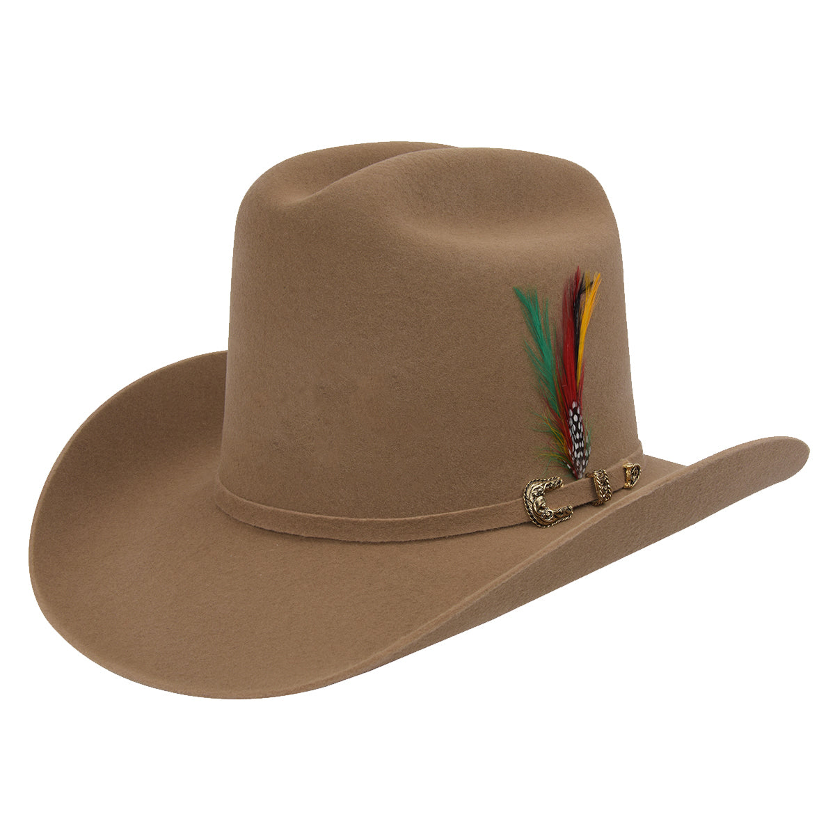 Tombstone El Viejón wool felt cowboy hat Los Dos Carnales style color nutria.