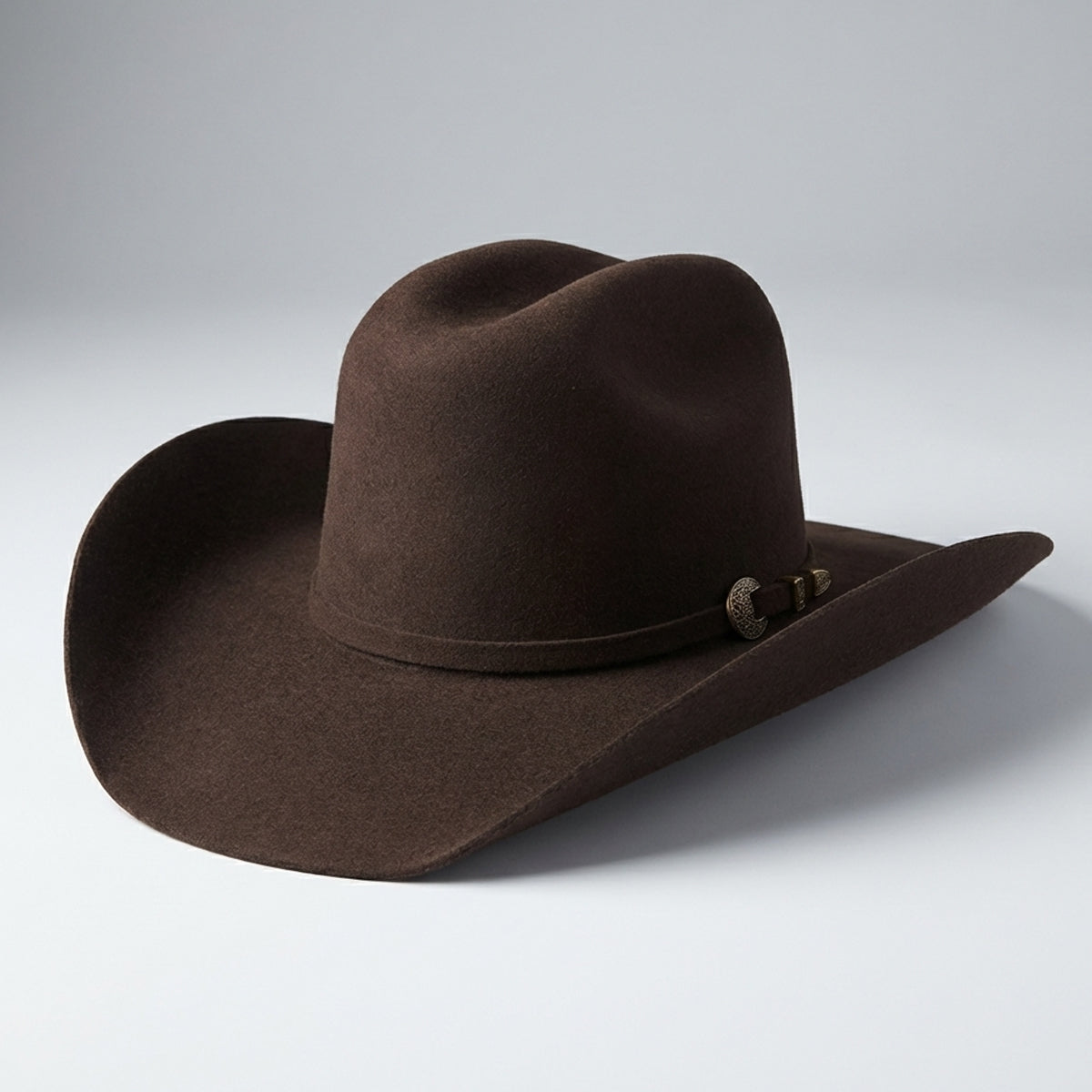 Tombstone Este Oeste Chocolate Brown Felt Western Hat display picture 1