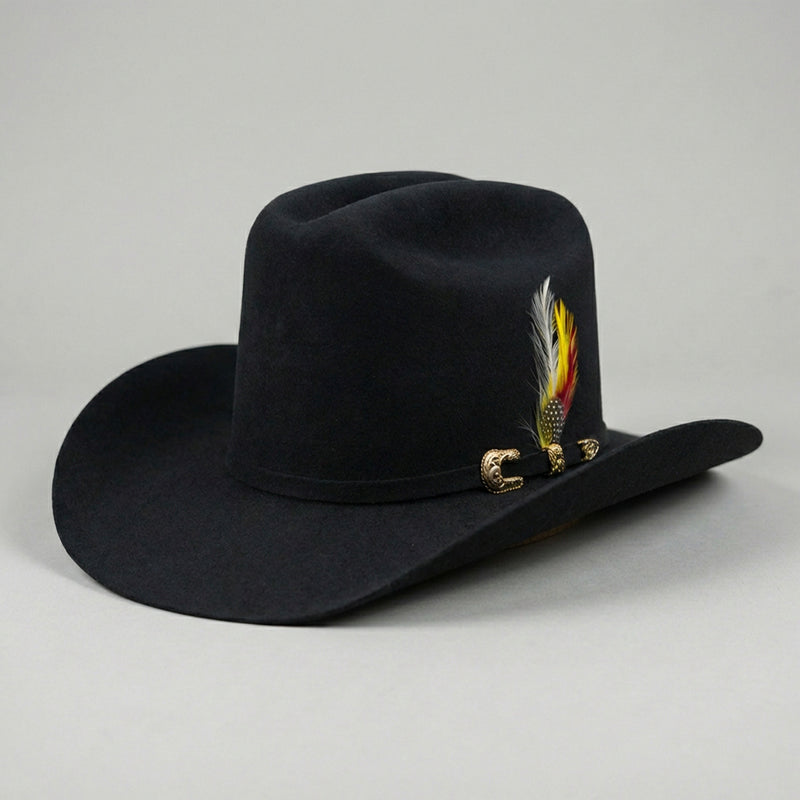 Tombstone Los Dos Carnales Black Tejana Hat El Viejón