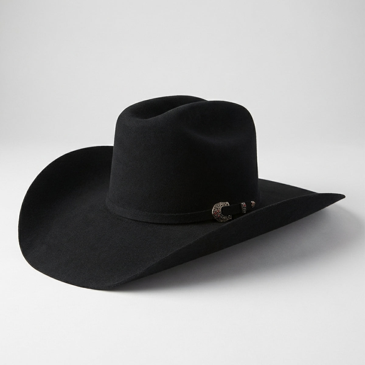 Tombstone Roper Black Felt Cowboy Hats