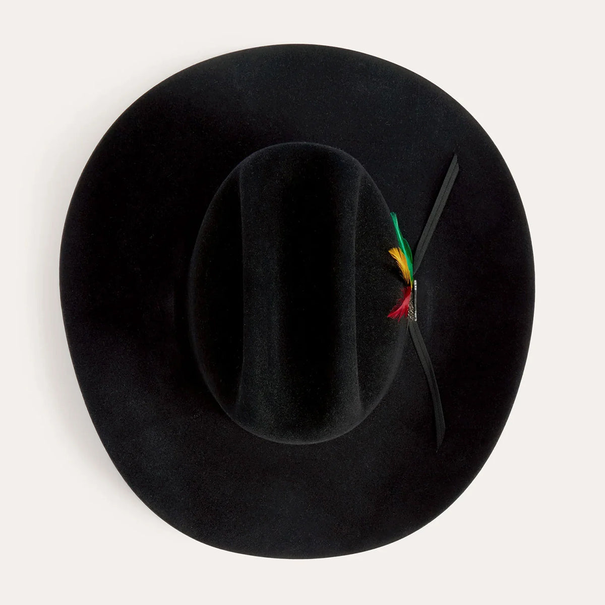 Rancher 6X Black Cowboy Felt Hat