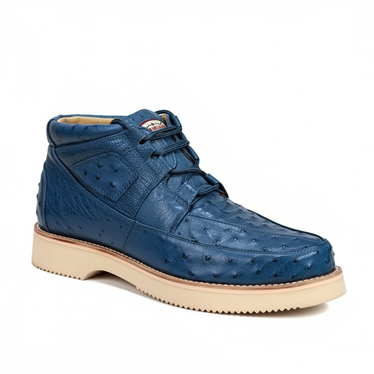 Los Altos Blue Casual Ostrich Boot