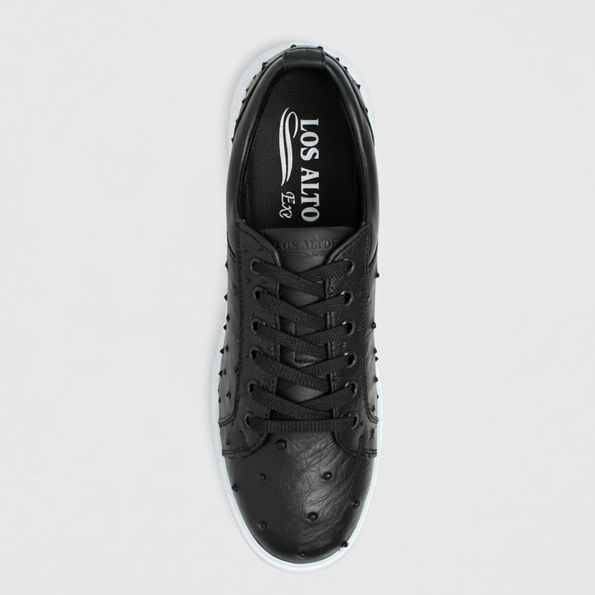 Black ostrich sneaker