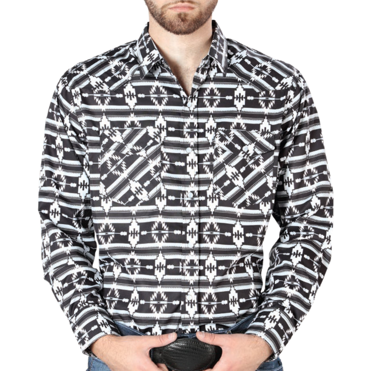 aztec dress shirt Roper Men's Clay Aztec Print Shirt