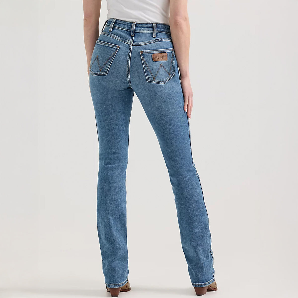 Back view of Wrangler Ladies Bailey Retro High Rise Cowgirl Jeans