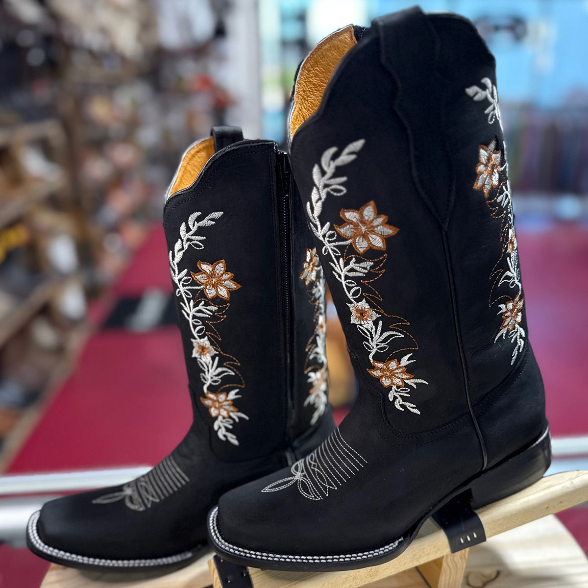 Botas Vaqueras negras para mujer