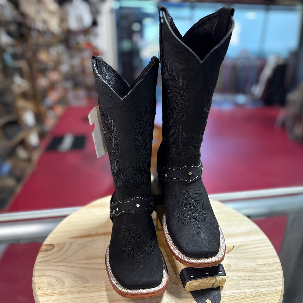 Botas vaqueras para mujer color negro