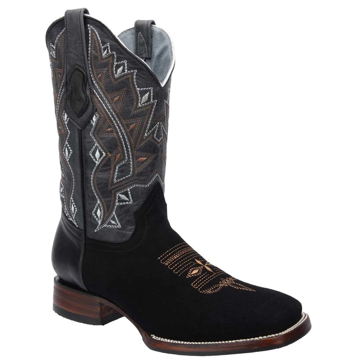 Black Square Toe Cowboy Boot