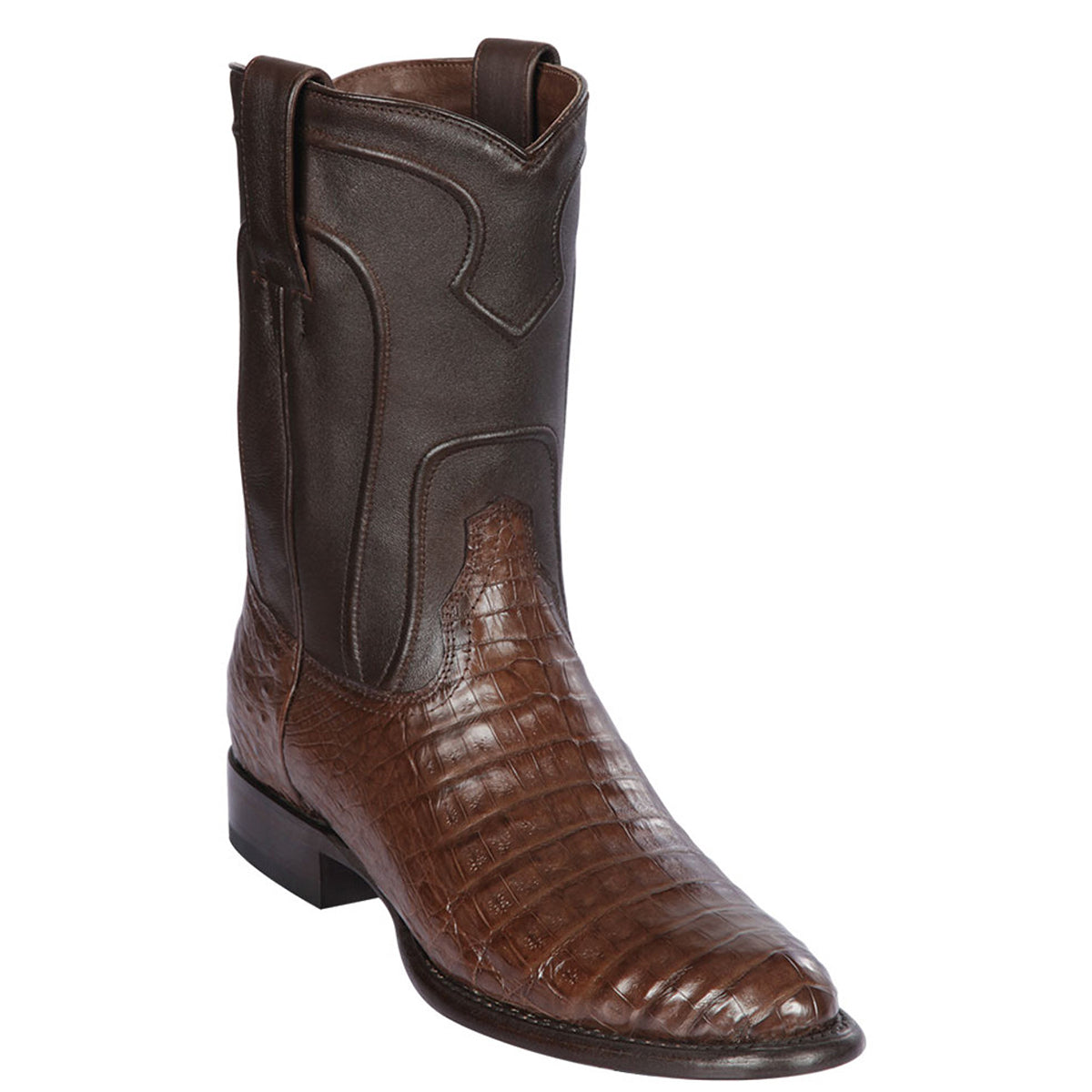 Brown Caiman western boot
