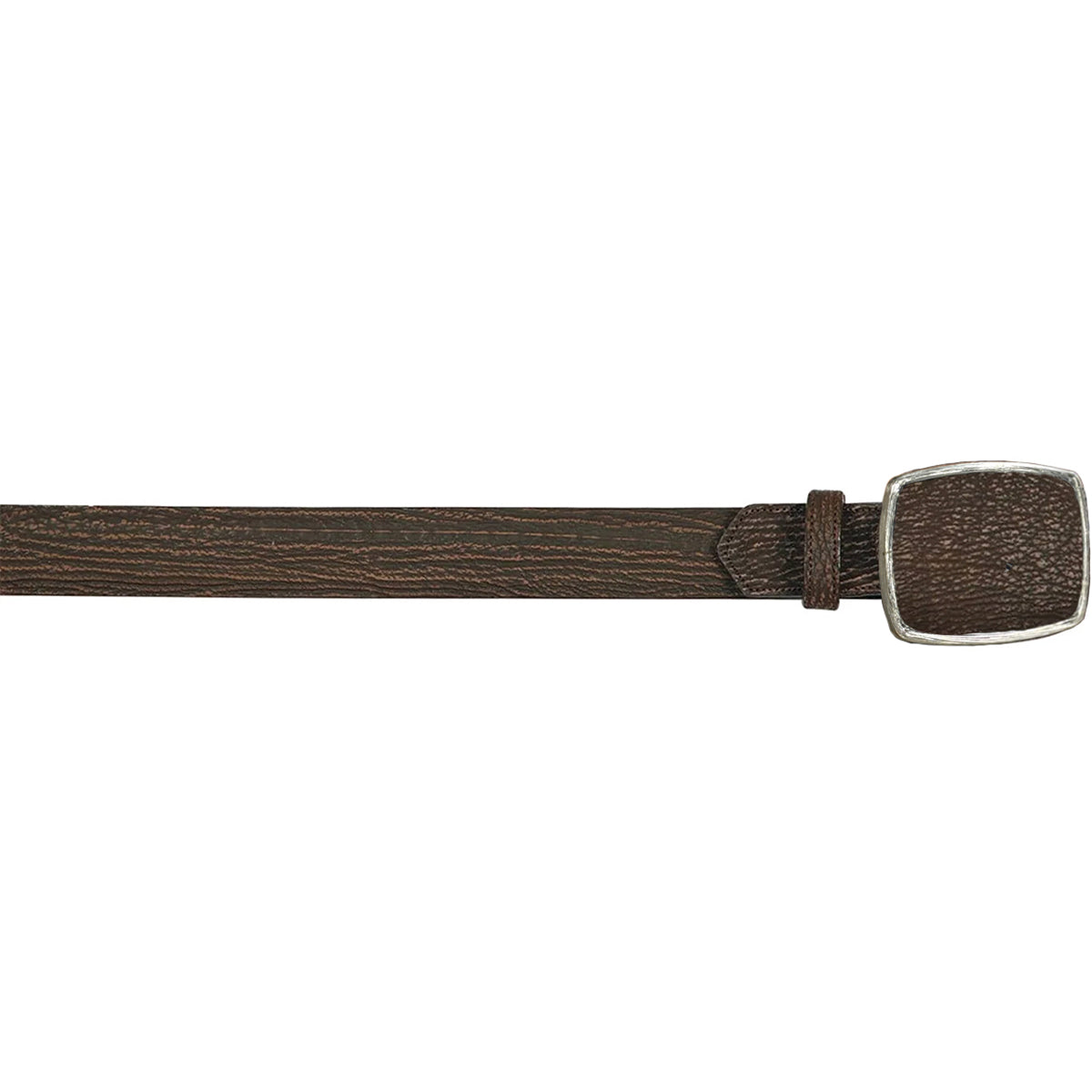 Brown Sharkskin Cowboy Belt