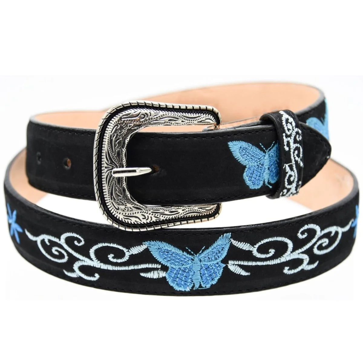 Blue Butterfly Cowgirl Belt