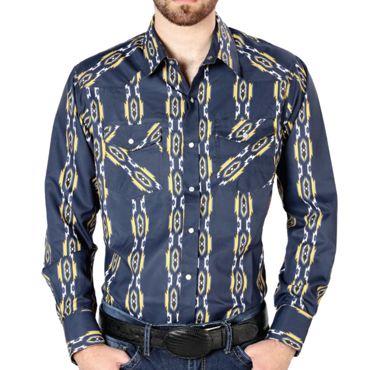 El General Navy Blue Western Shirts L / Navy Blue