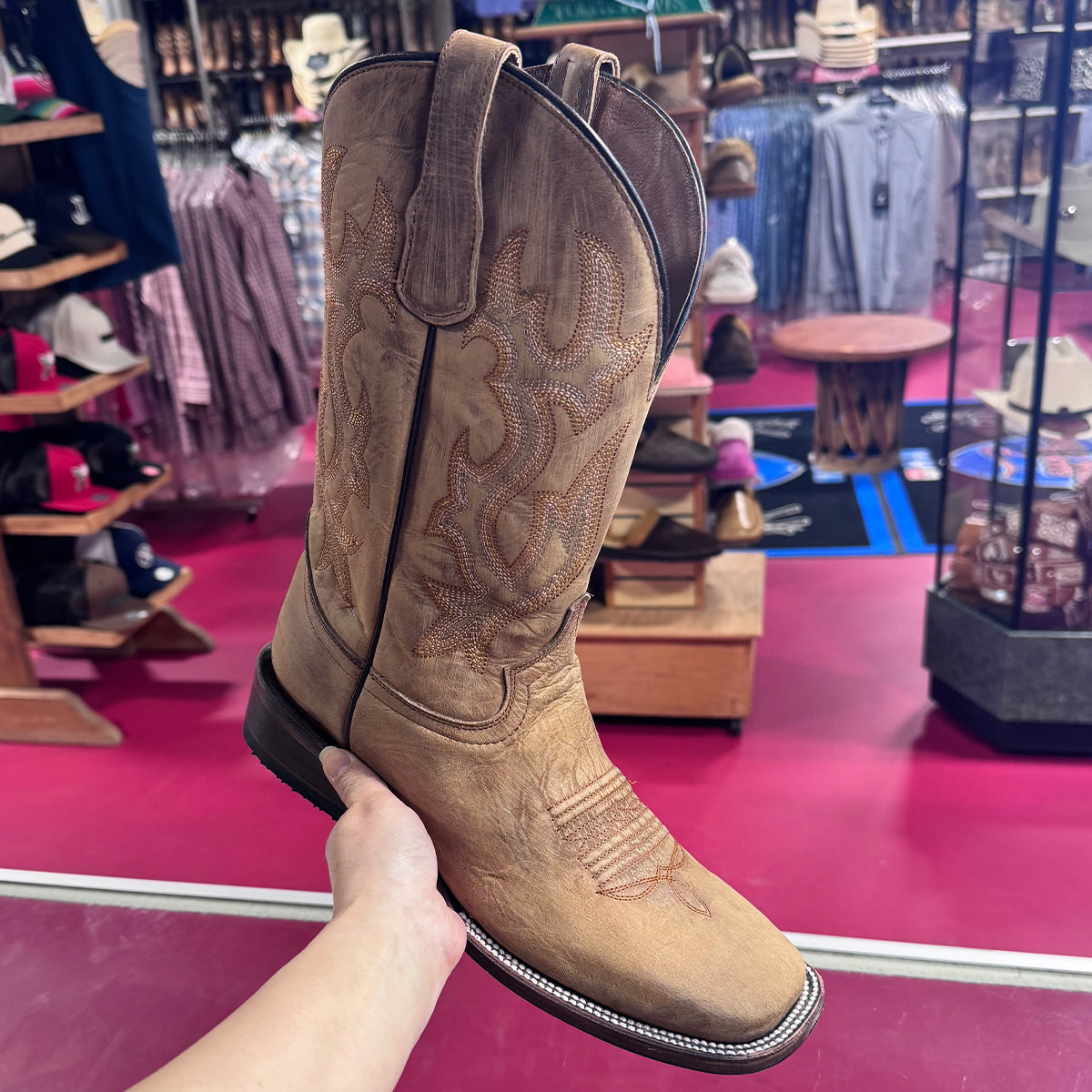 Circle G Square Toe Cowboy Boot