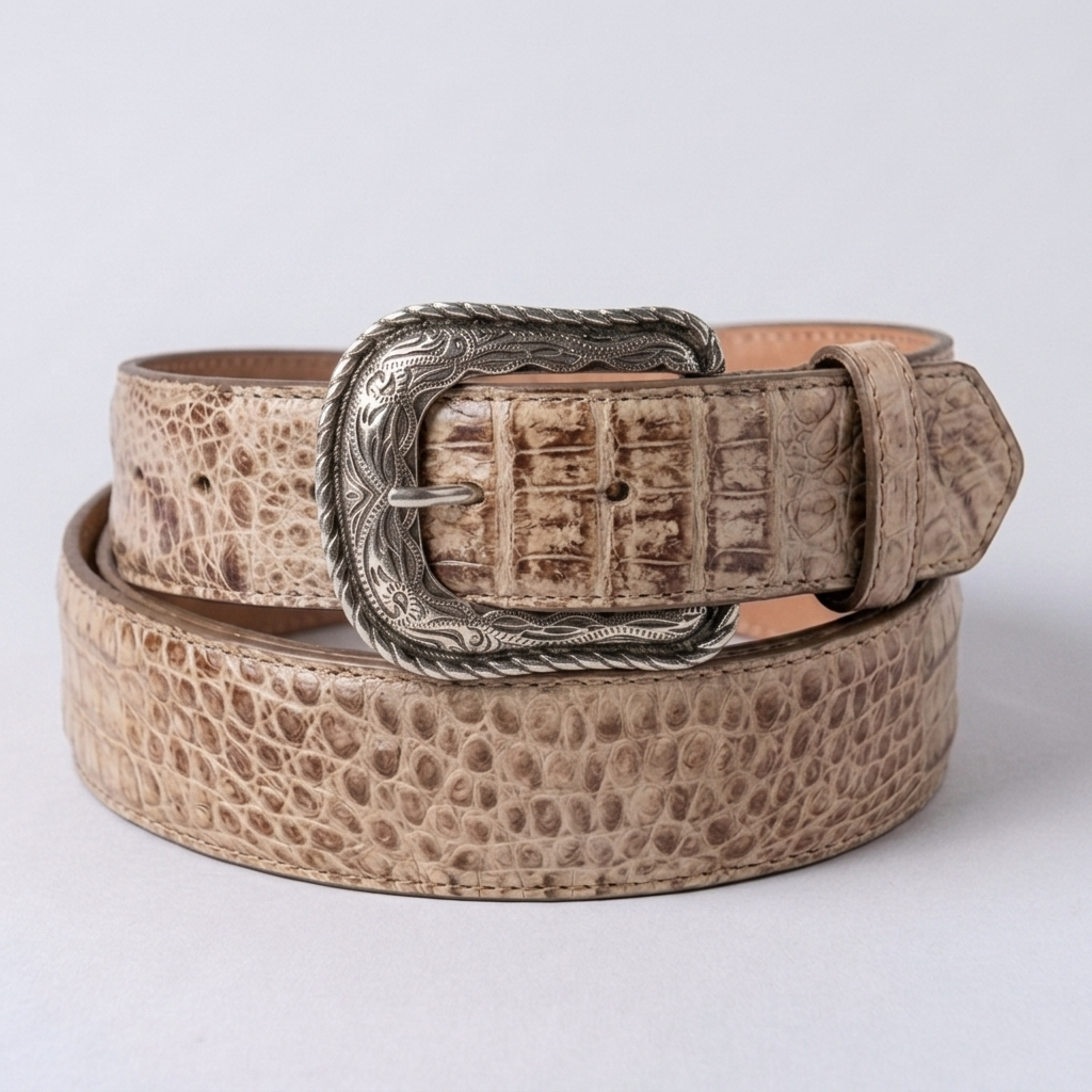 Men's Moka Caiman Belly Belt