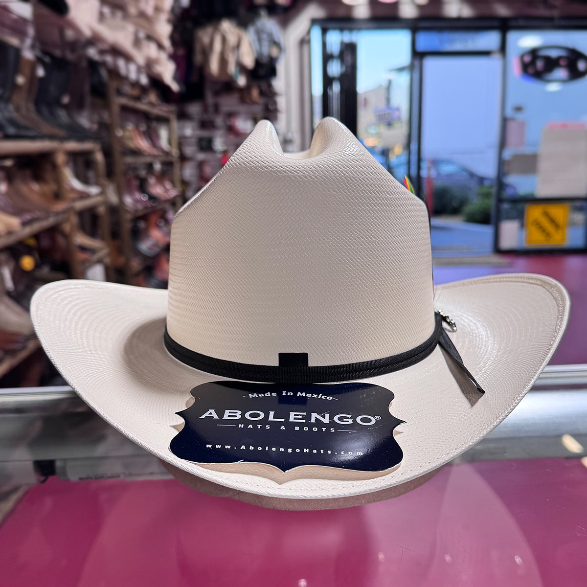 front view of Abolengo Sombrero El Clásico 100x 3" Brim