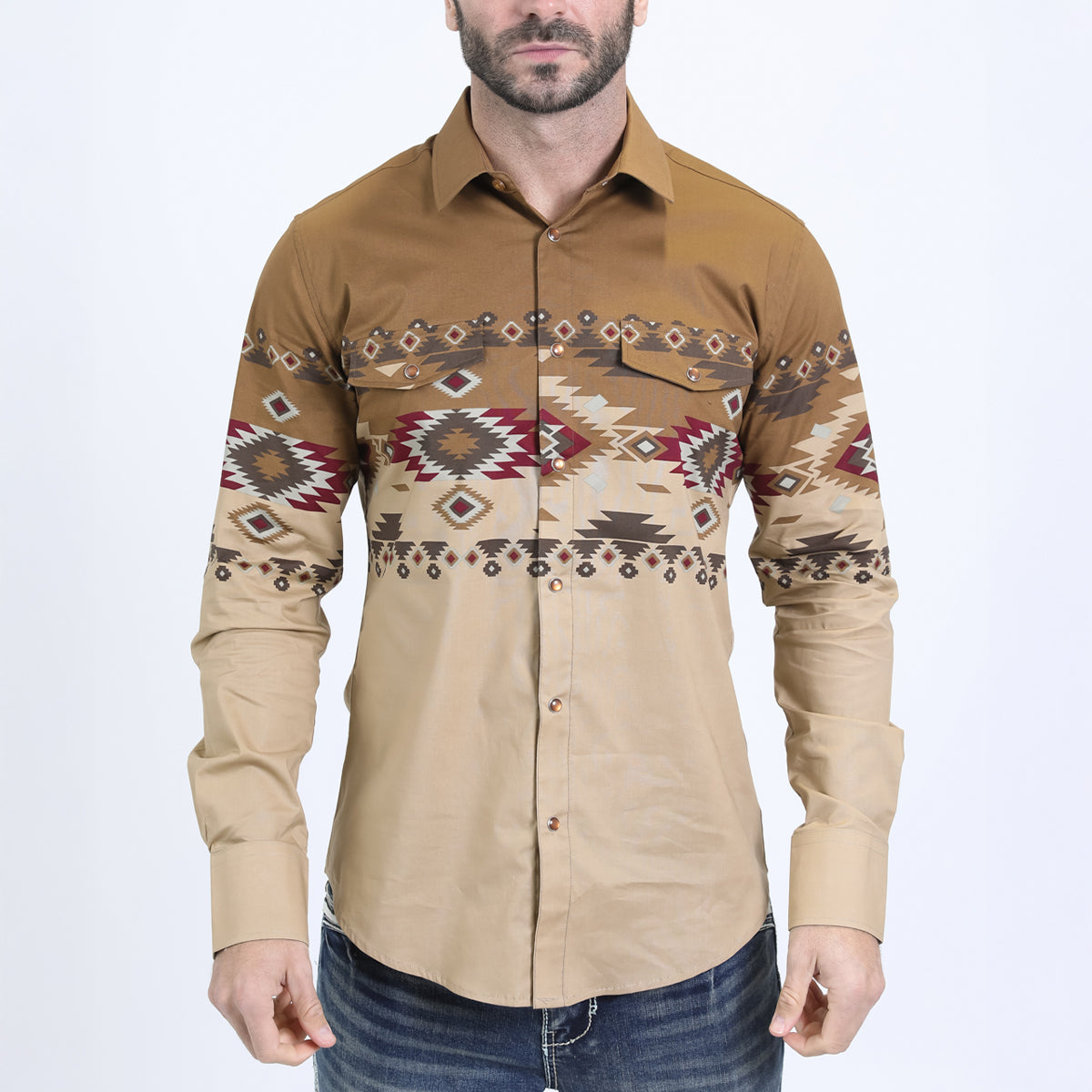 Beige western shirt