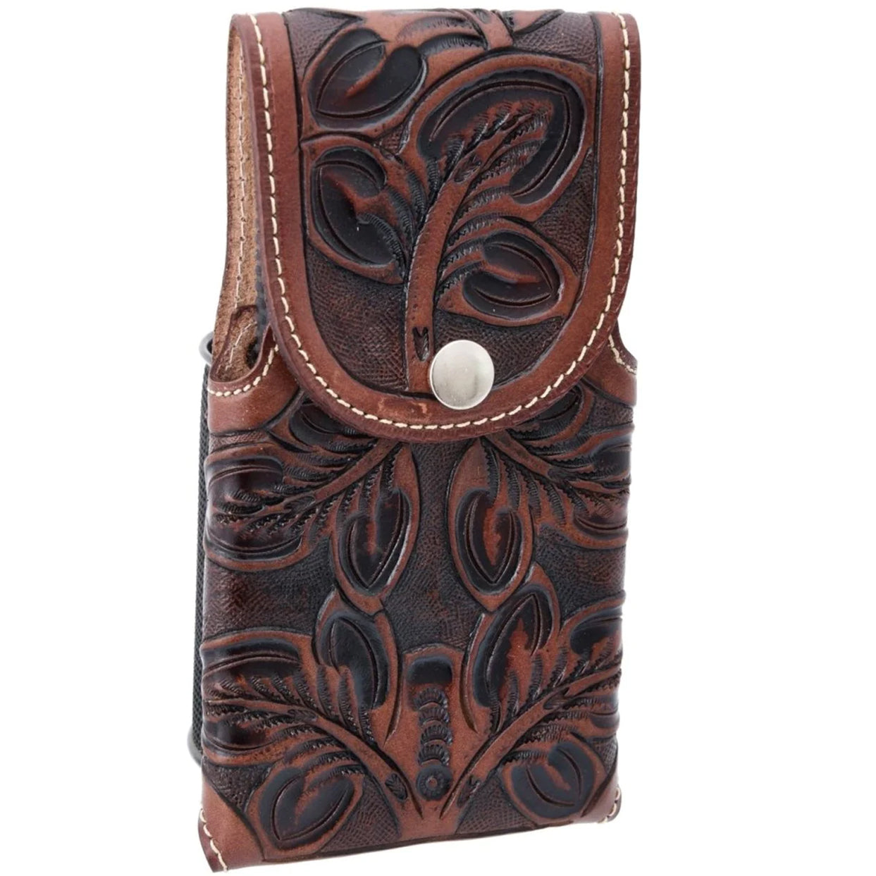 Tooled Leather Phone Holster Tooled Leather Phone Holster