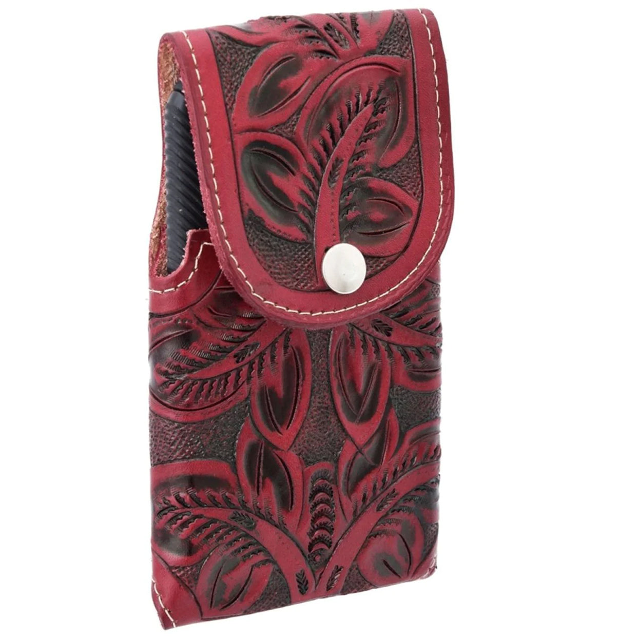Wine Leather Phone Holster
