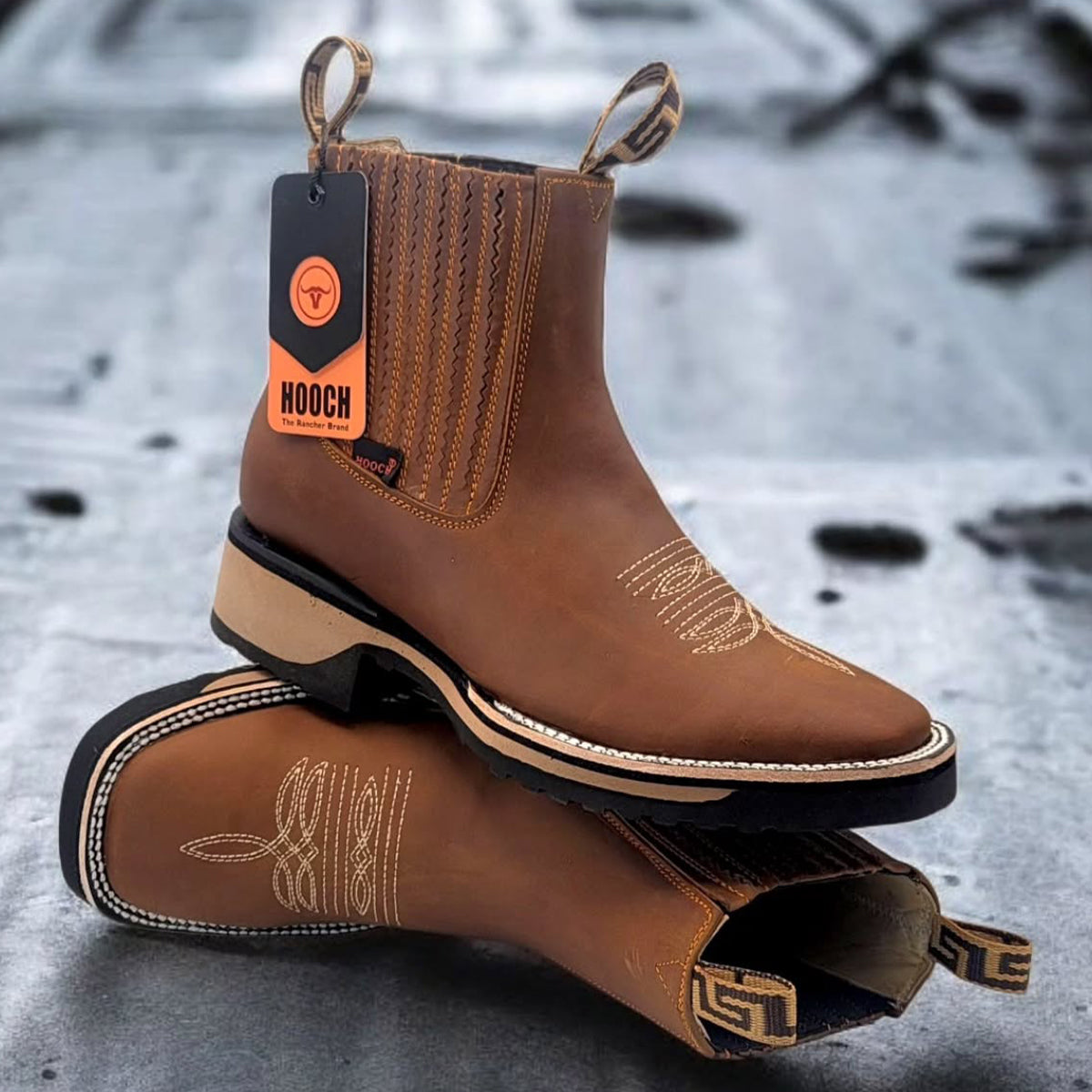 Botines Tan Con Suela De Hule - Main Image