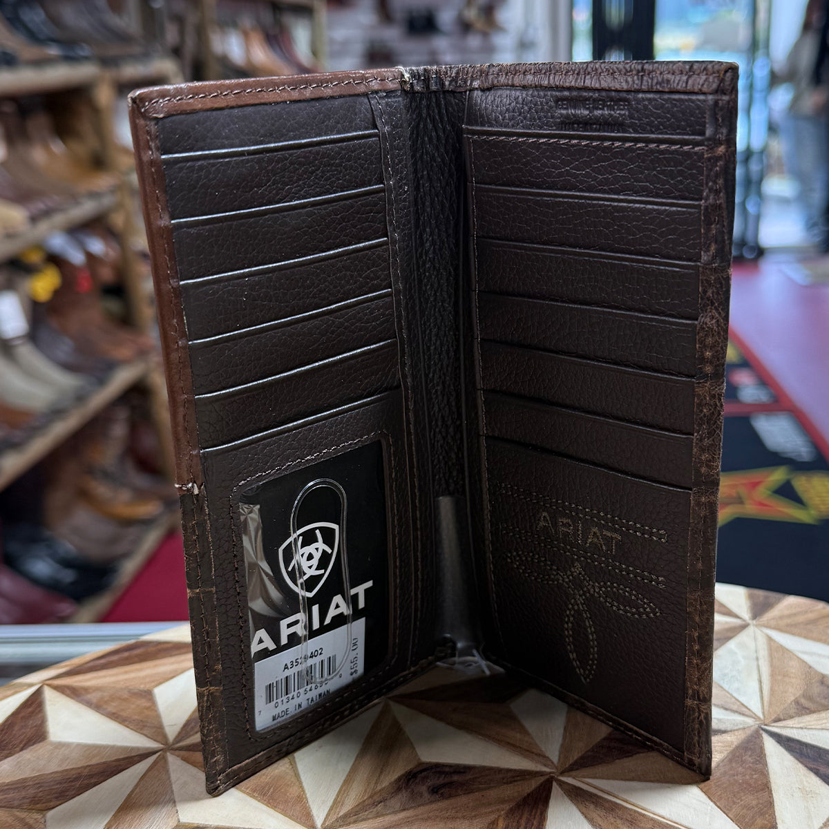 Inside view of Ariat Rodeo Wallet