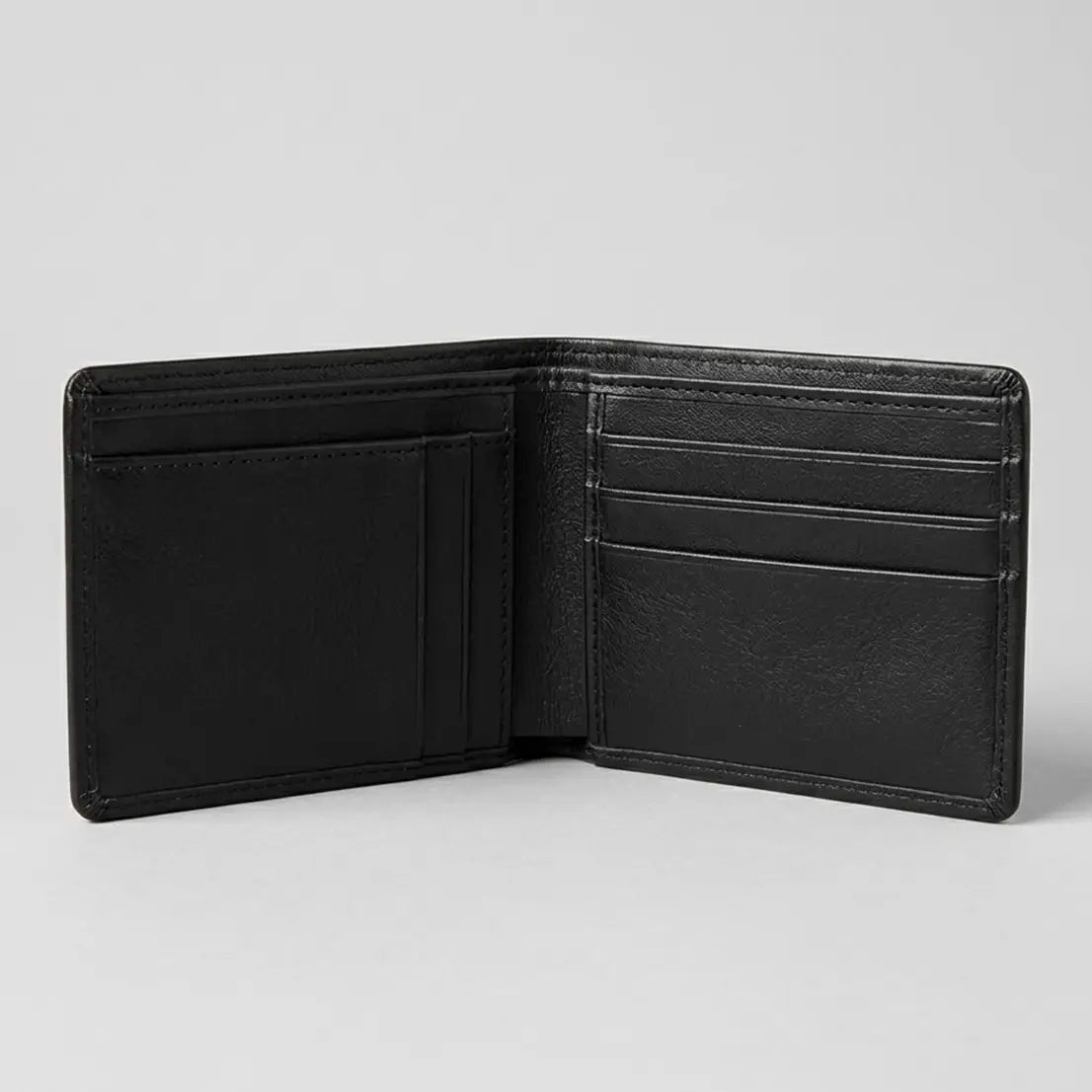 Los Altos Cartera Piel de Avestruz Negro