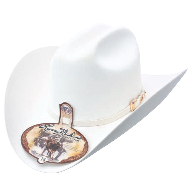Larry Mahan 6x White Felt Cowboy Hat