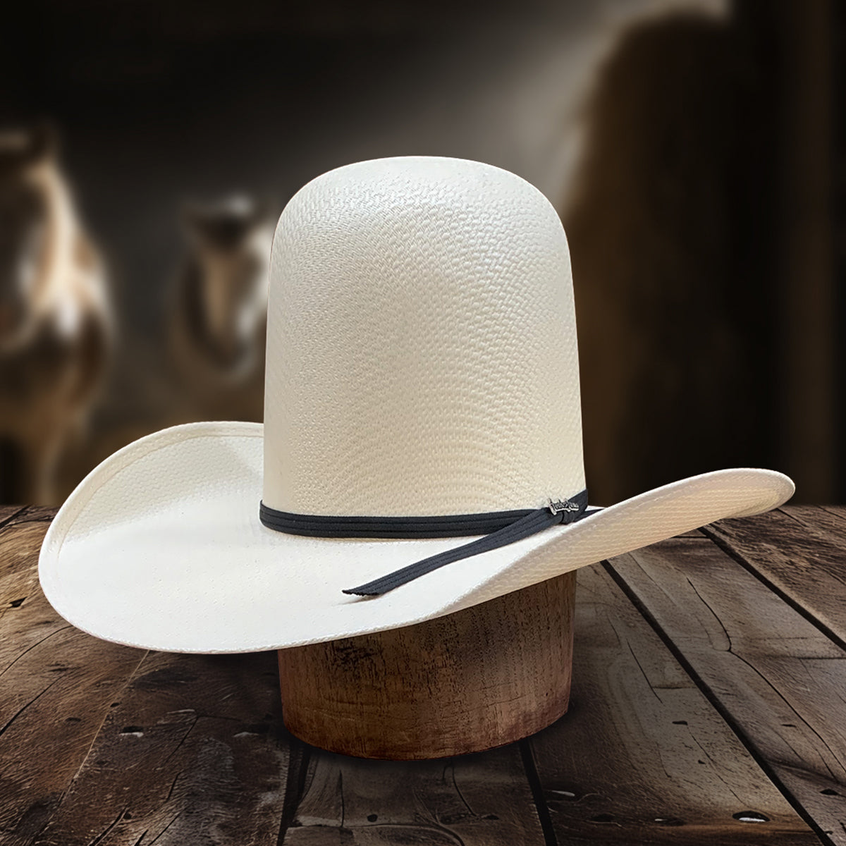 Tombstone 7 Open Crown Cowboy Hat Telar