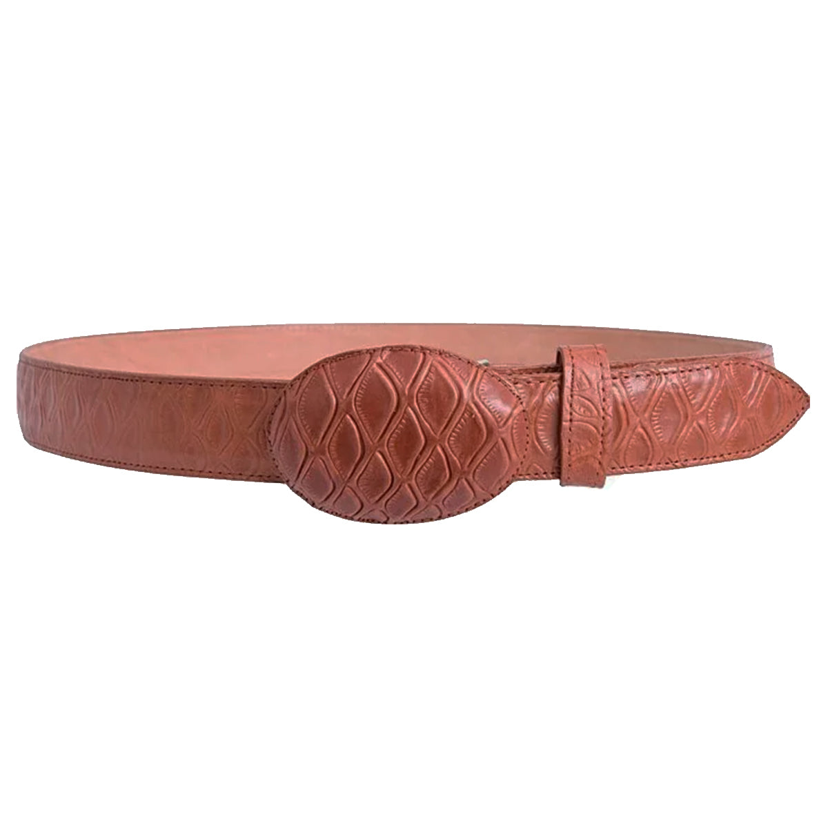 Brown Anteater Print Cowboy Belt
